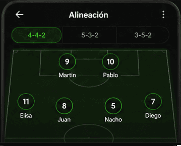 Alineaciones Tácticas